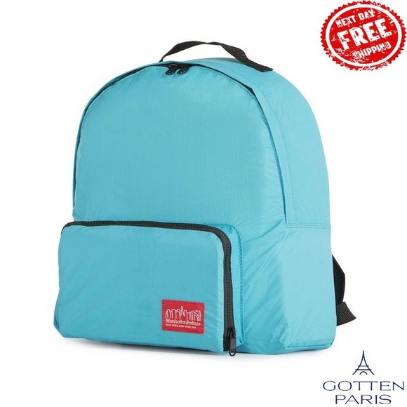Manhattan Portage Handbags - Manhattan Portage Medium Packable Big Apple Jr. Backpack Turquoise Women's Bag